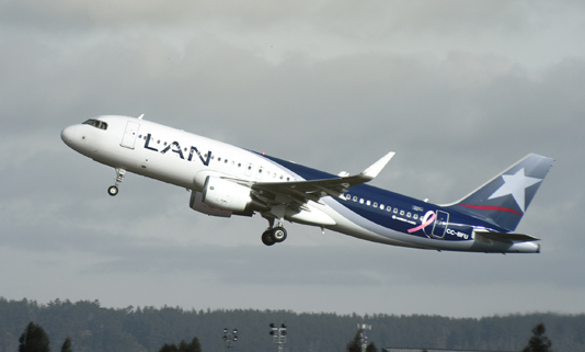 Avión-Lan-Airlines-despegando