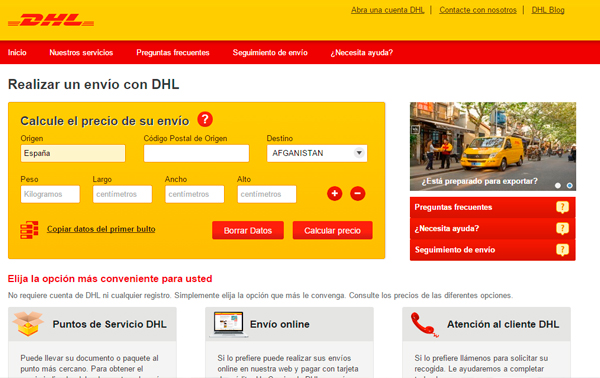 comunicación Alojamiento Por cierto DHL estrena nueva web para particulares, autónomos y Pymes 