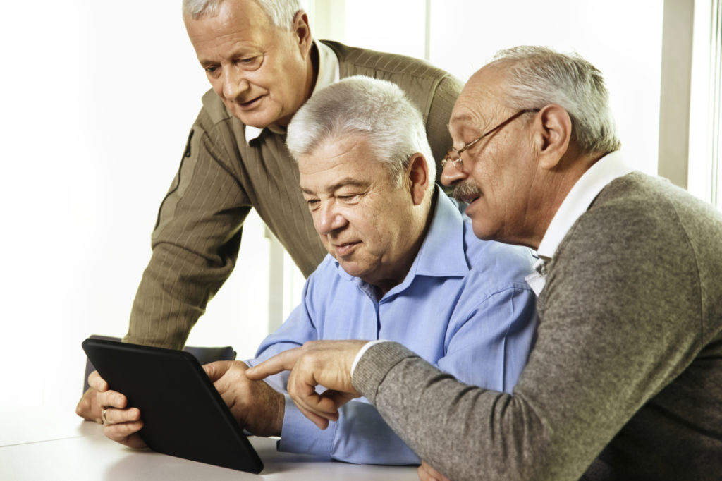Uso de tablets entre personas mayores