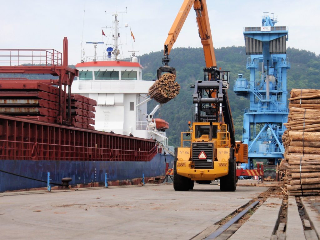 Puerto de Ferrol. Transporte de mercancías