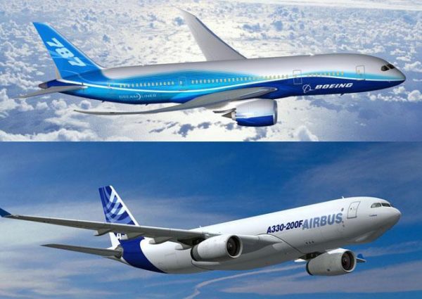 Boeing y Airbus