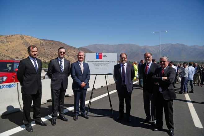 Inauguran las obras de la Ruta 60, una zona de tránsito del comercio terrestre entre Chile con Argentina, Brasil y Uruguay