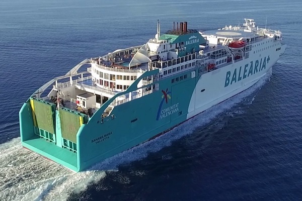 Baleària remotoriza ferry Bahama Mama para que propulse GNL