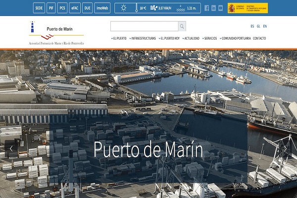 El puerto de Marín presenta su nueva página web