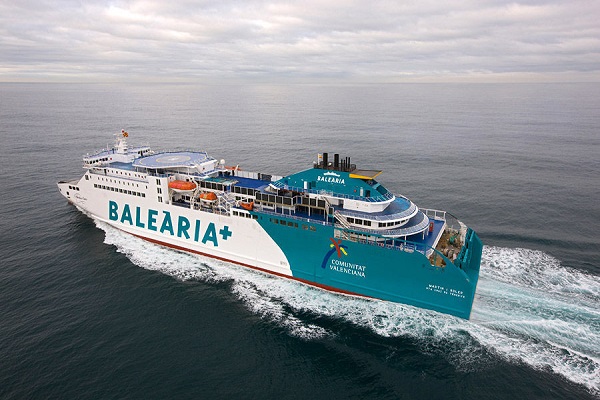 Baleària inicia la adaptación a GNL de su ferry Martín i Soler