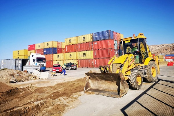 El Puerto de Almería progresa en la urbanización de la terminal de contenedores