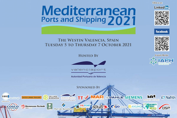 Valenciaport acogerá la conferencia Mediterranean Ports and Shipping 2021