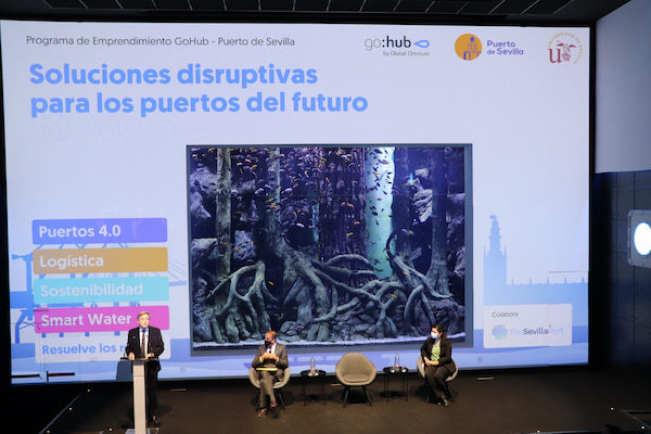 Puerto de Sevilla, Universidad de Sevilla y GoHub rastrean soluciones innovadoras para crear los puertos inteligentes y sostenibles del futuro