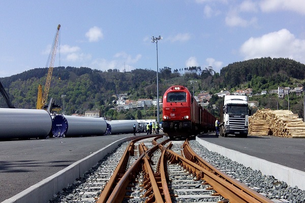 El Puerto de Ferrol sigue a buen ritmo las obras de acceso ferroviario