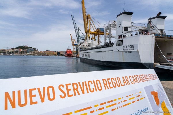 El Puerto de Cartagena presenta una nueva ruta de tráfico general hacia Argelia