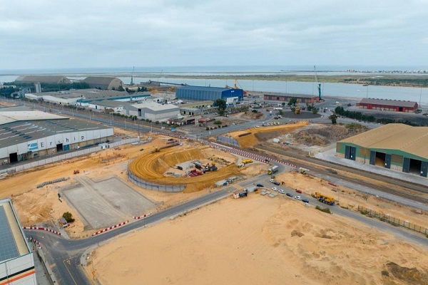 El Puerto de Huelva adelanta en las obras del acceso único al Puerto exterior